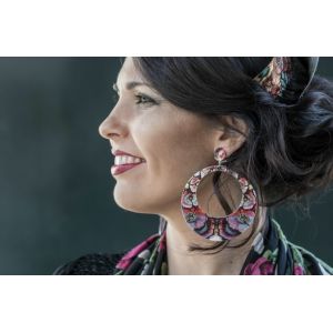 Серьги Vidrieras. Aro mediano.
