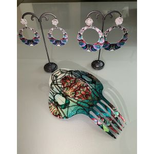 Серьги Vidrieras. Aro pequeño.
